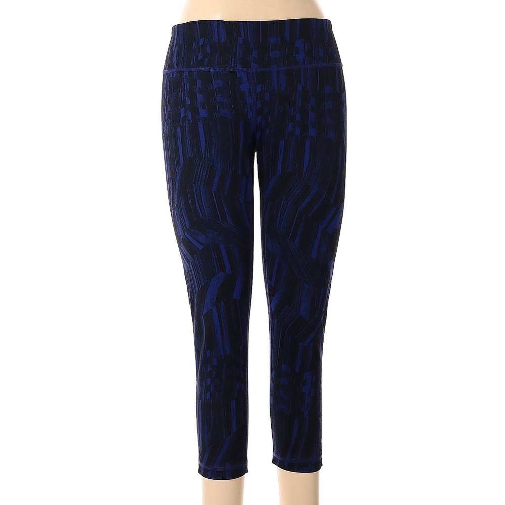 Zella Cropped Leggings With Mesh, Size Small